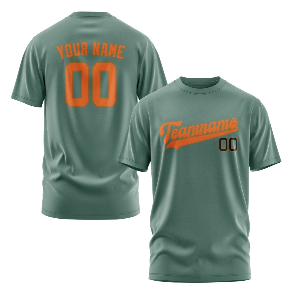 Custom Blue Green Orange T-Shirt