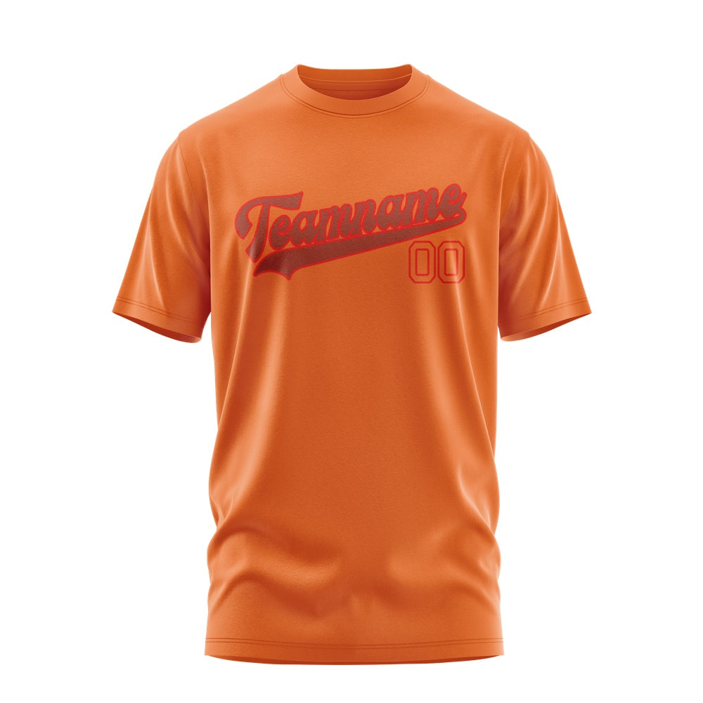 Custom Orange Coral Red T-Shirt