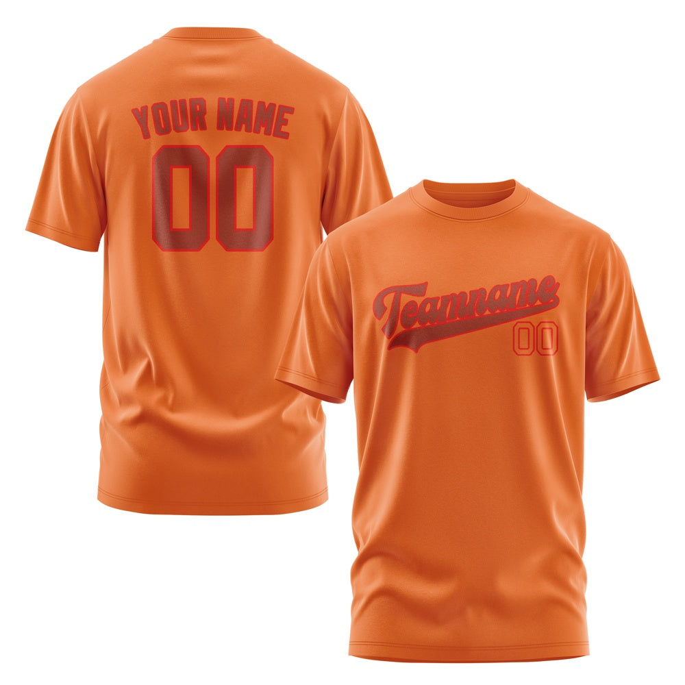 Custom Orange Coral Red T-Shirt