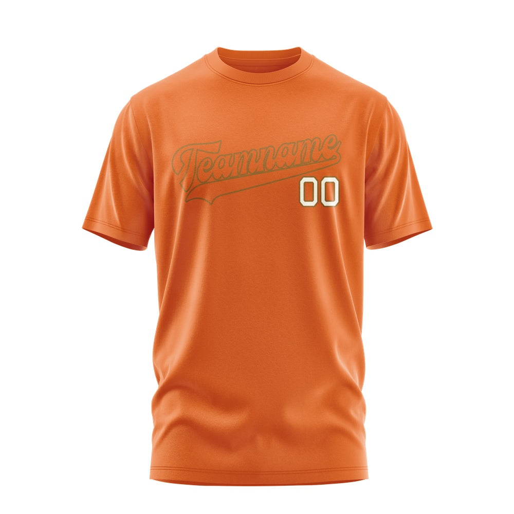 Custom Orange Orange T-Shirt