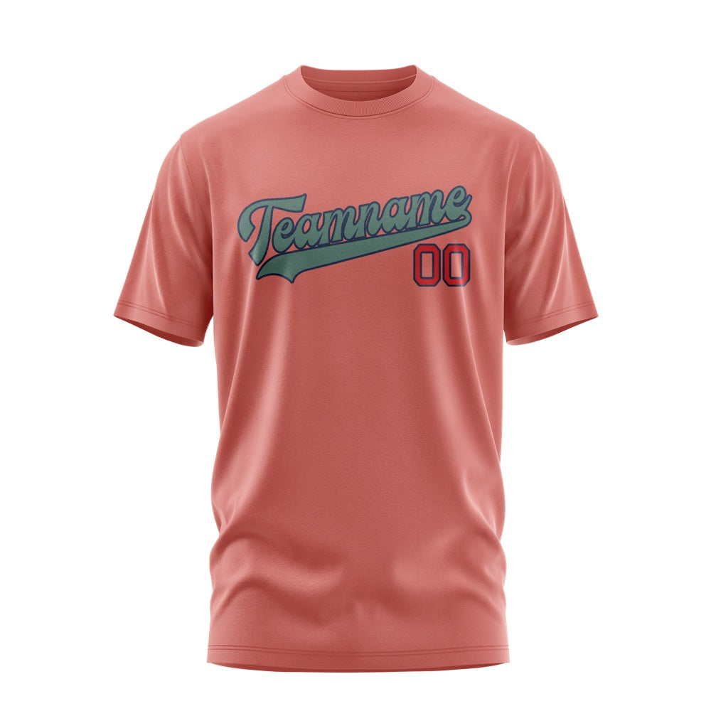 Custom Copper Rose Blue Green T-Shirt