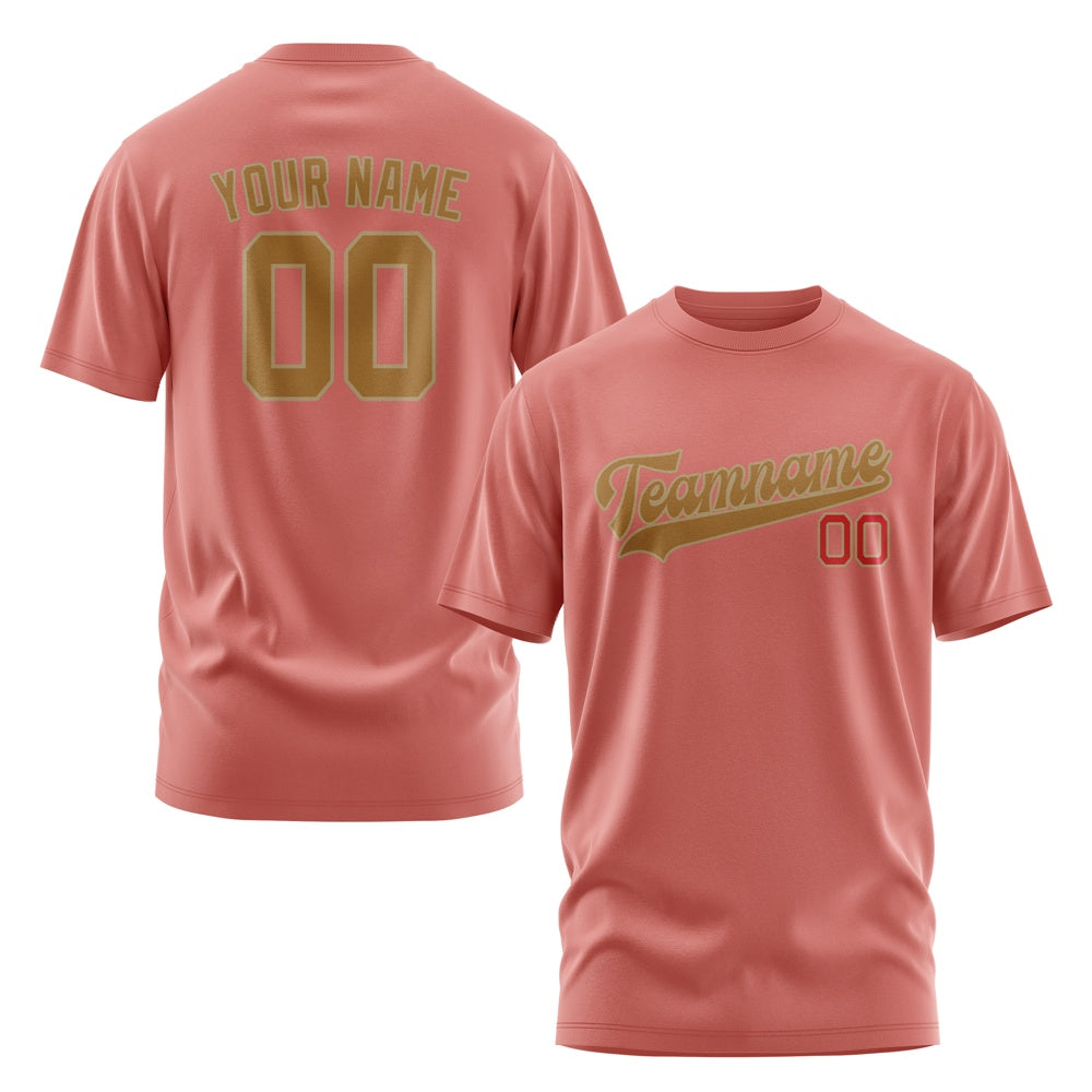 Custom Copper Rose Khaki T-Shirt
