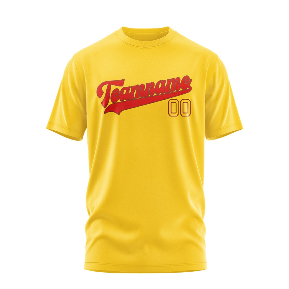 Custom Gold Orange Red T-Shirt