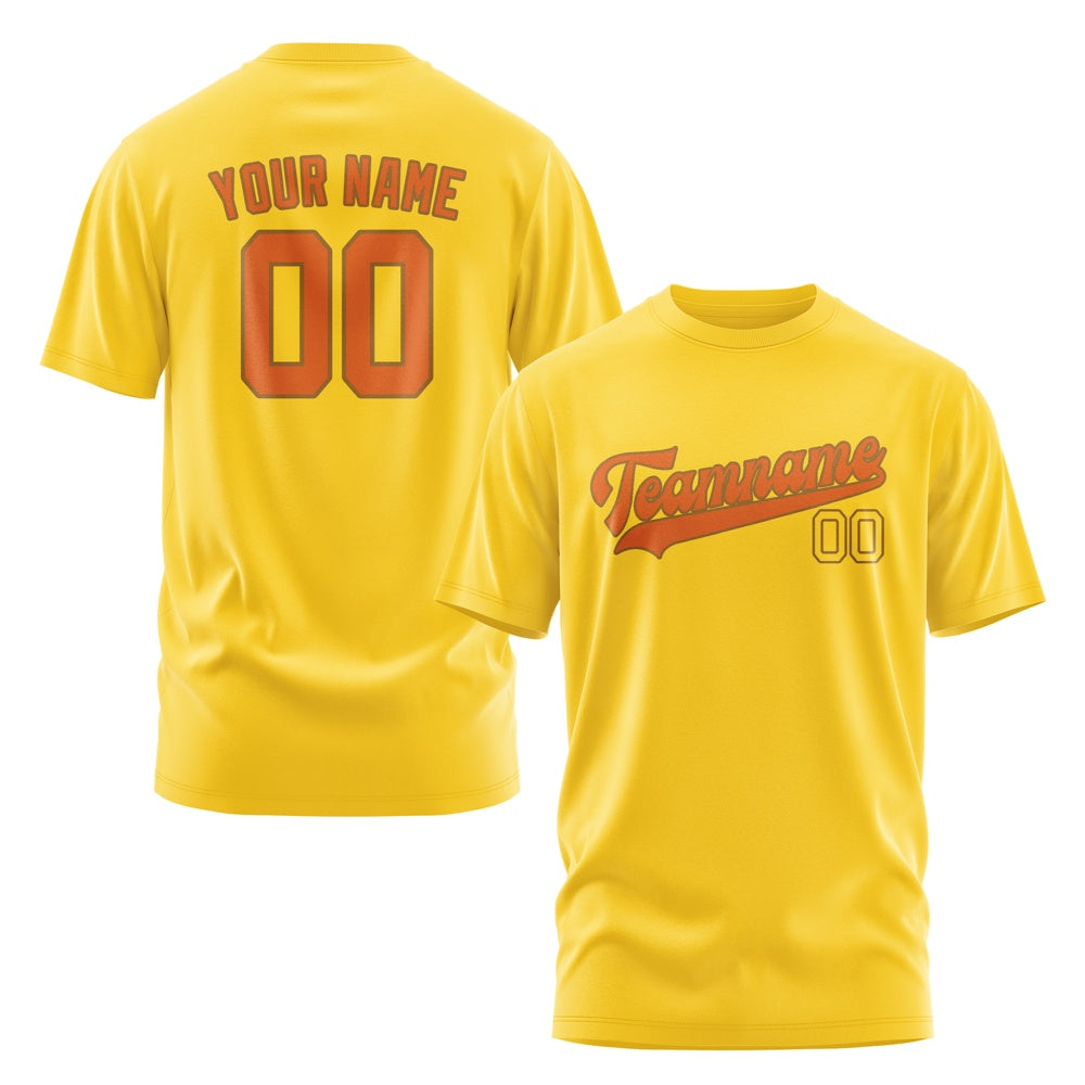 Custom Gold Orange T-Shirt